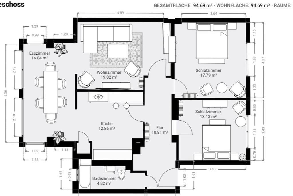 Апартаменти Urban & Chic: 2Bdr, Parkplatz Віттен Екстер'єр фото
